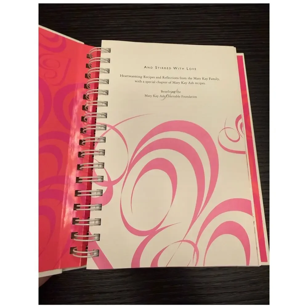 Mary Kay Cookbook And Stirred with Love Hardcover Book